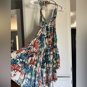 Floral Sleeveless Maxi Dress